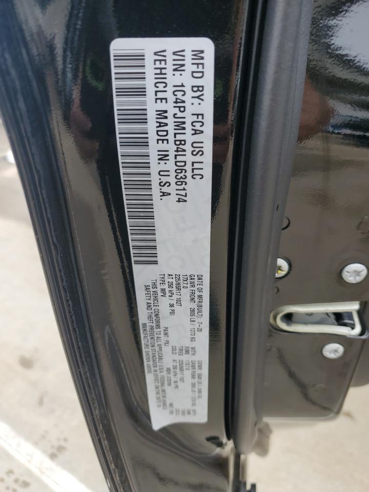 2020 Jeep Cherokee Latitude Plus VIN: 1C4PJMLB4LD636174 Lot: 84817405