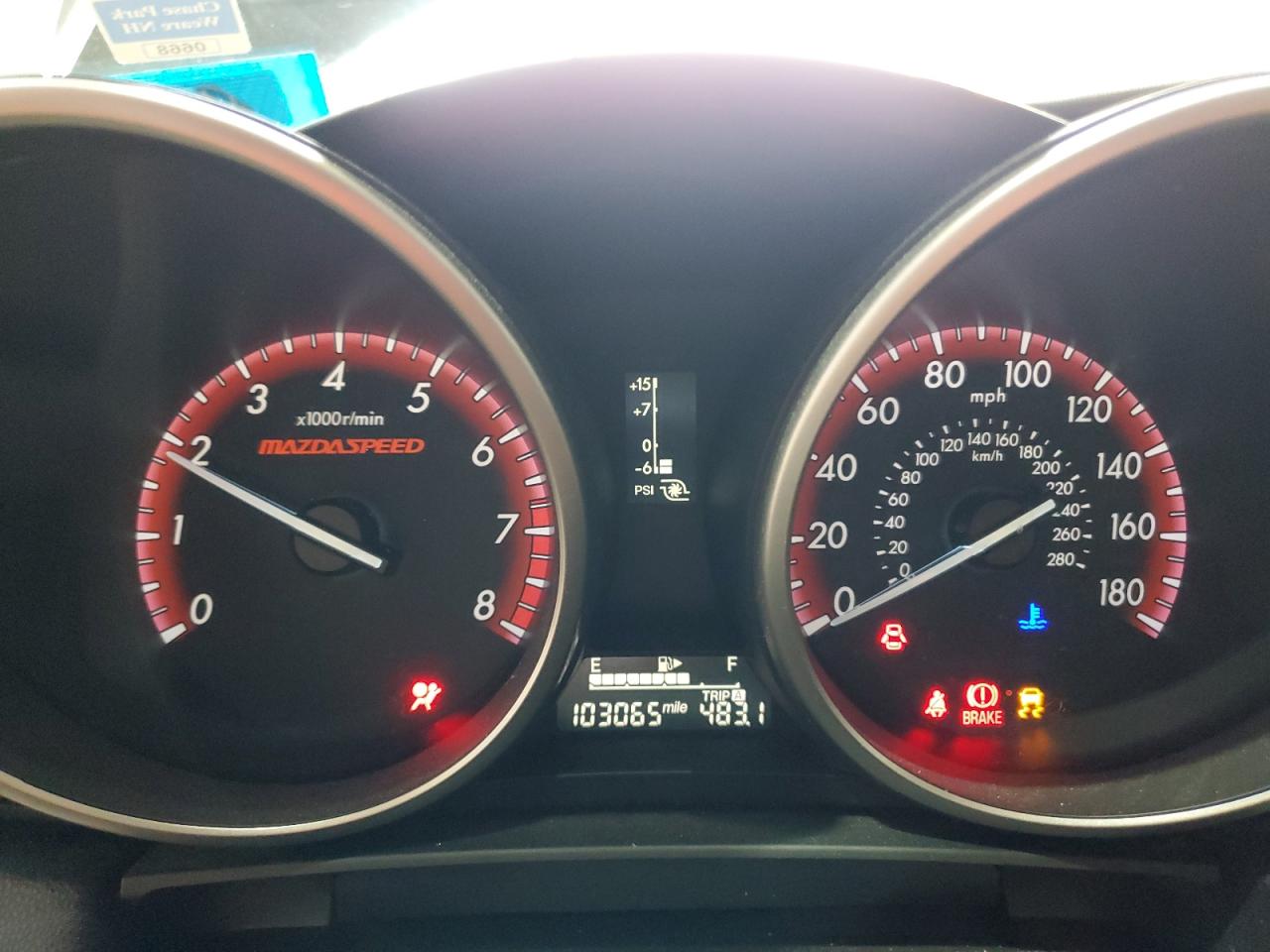 2013 Mazda Speed 3 VIN: JM1BL1L31D1729426 Lot: 85834275