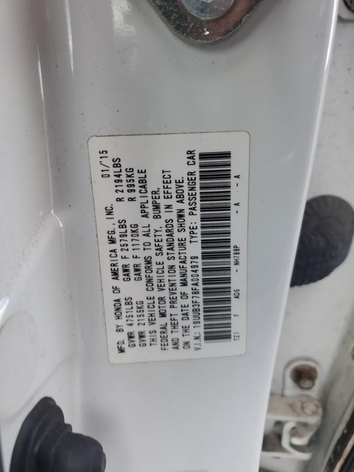 2015 Acura Tlx Advance VIN: 19UUB3F78FA004979 Lot: 86241225