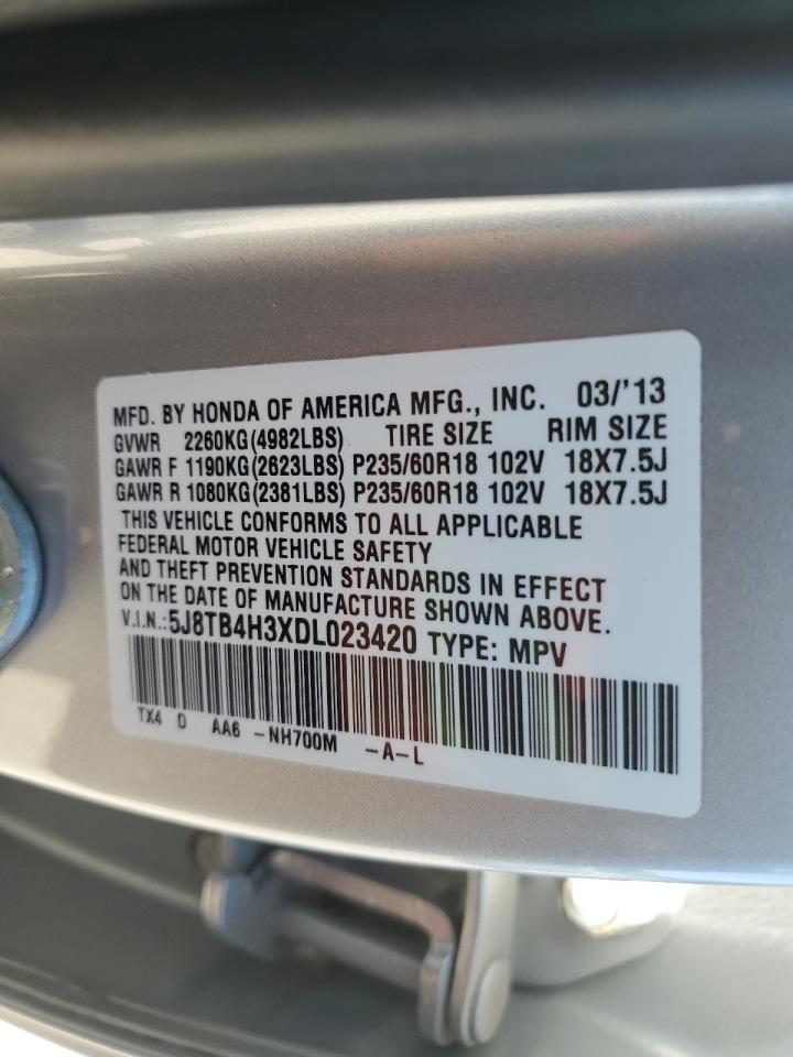 2013 Acura Rdx VIN: 5J8TB4H3XDL023420 Lot: 90360625