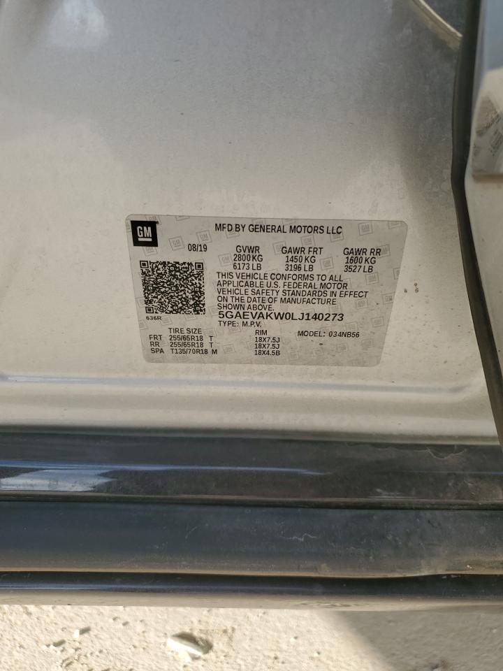 2020 Buick Enclave Essence VIN: 5GAEVAKW0LJ140273 Lot: 90513005