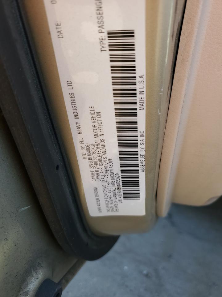 2008 Subaru Legacy 2.5I VIN: 4S3BL616187205254 Lot: 81965045