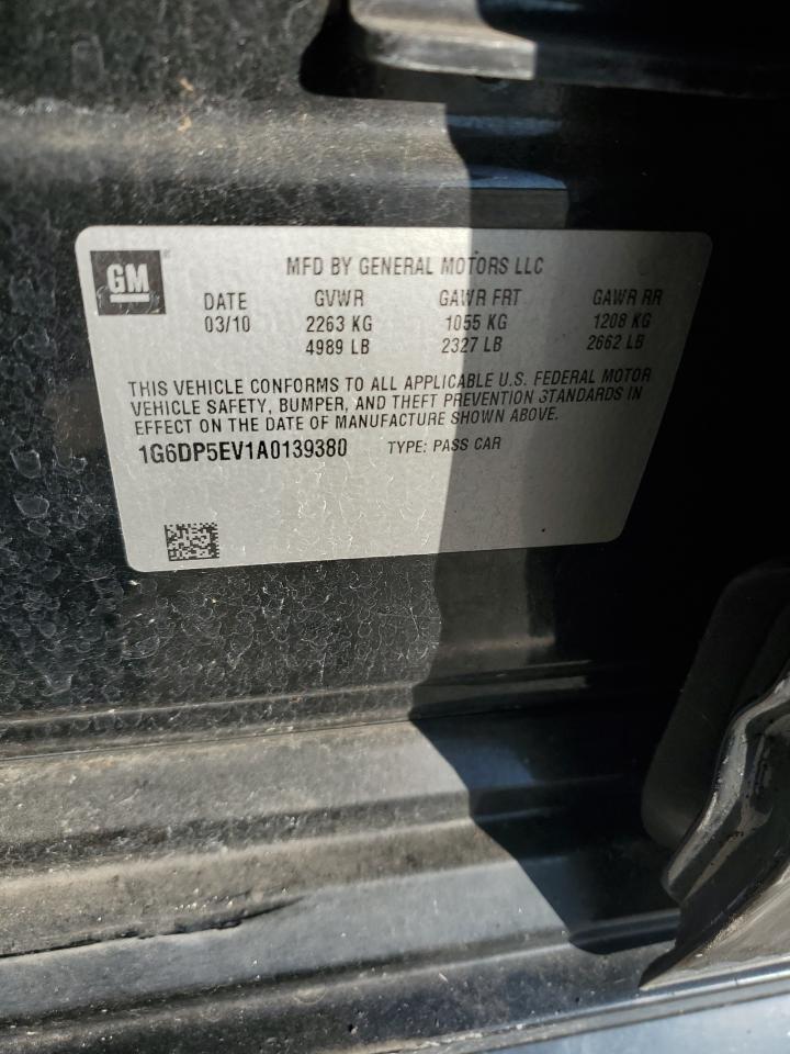 2010 Cadillac Cts Premium Collection VIN: 1G6DP5EV1A0139380 Lot: 82346635