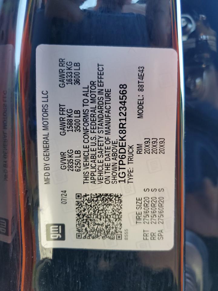 2024 GMC Canyon At4 VIN: 1GTP6DEK8R1234568 Lot: 85670925