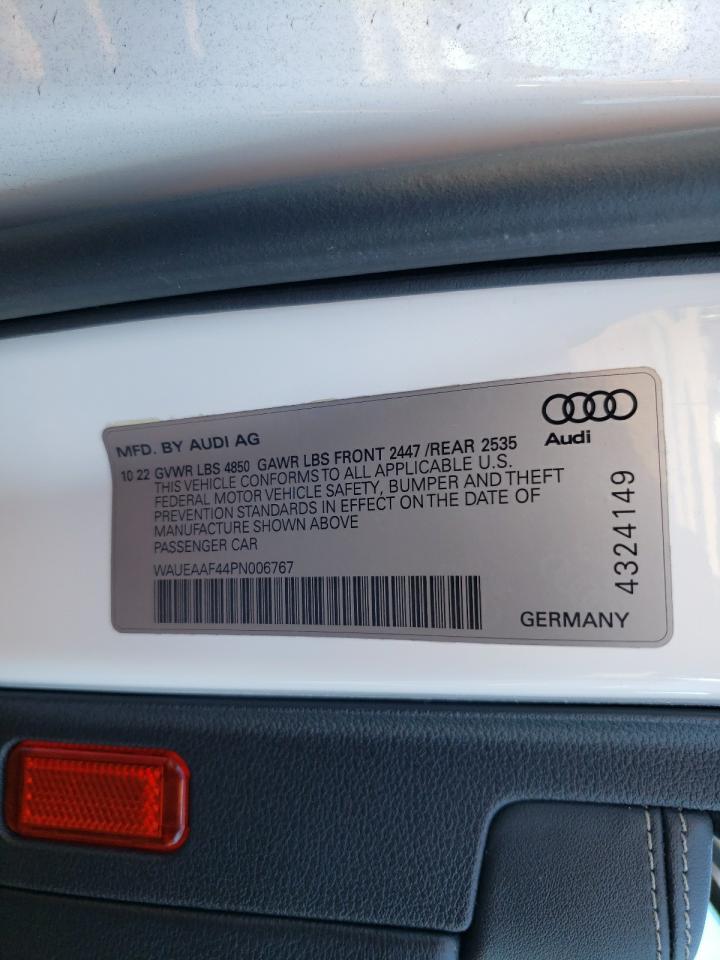 2023 Audi A4 Premium Plus 45 VIN: WAUEAAF44PN006767 Lot: 90380315