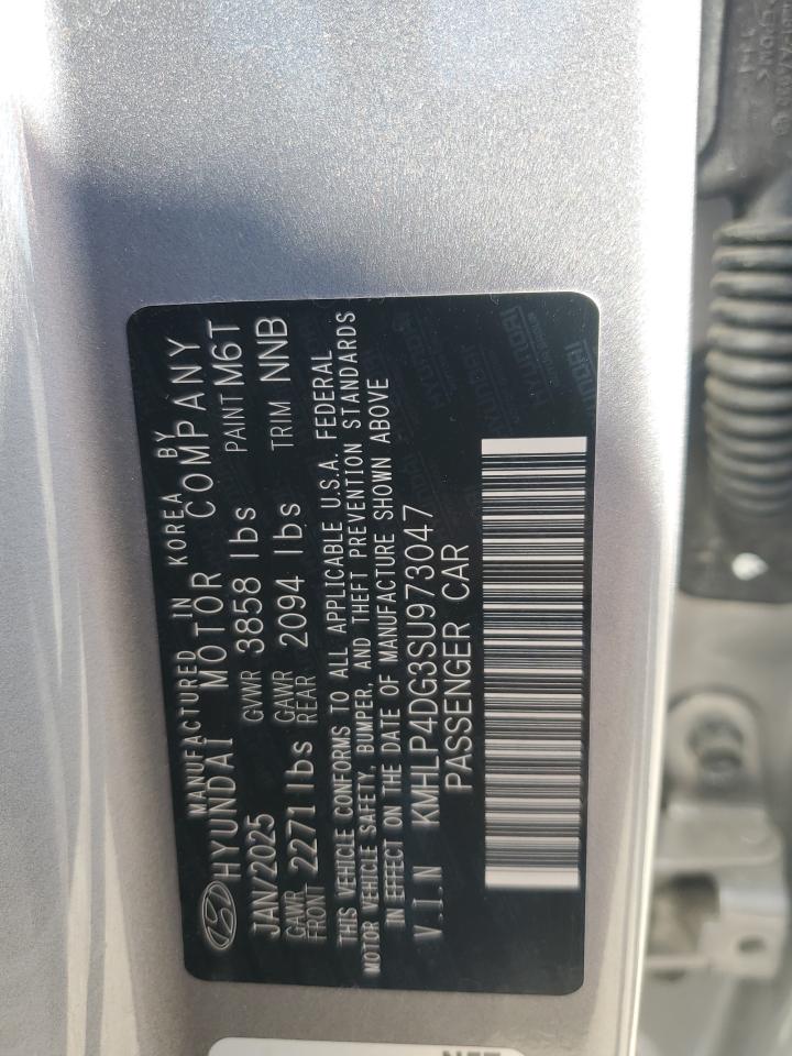 2025 Hyundai Elantra Limited VIN: KMHLP4DG3SU973047 Lot: 86254455