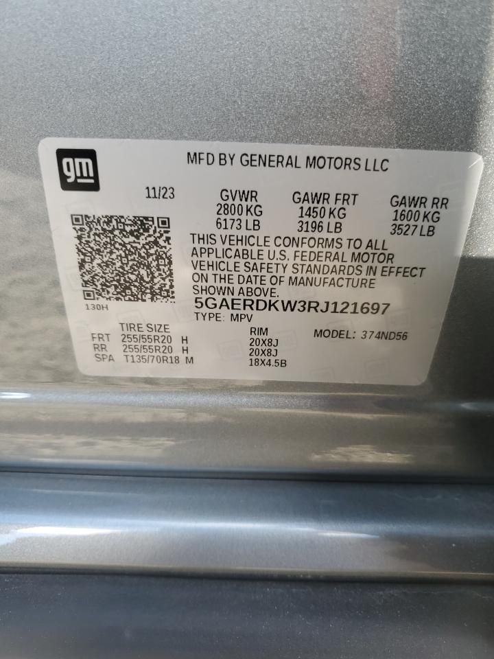 2024 Buick Enclave Avenir VIN: 5GAERDKW3RJ121697 Lot: 90354985