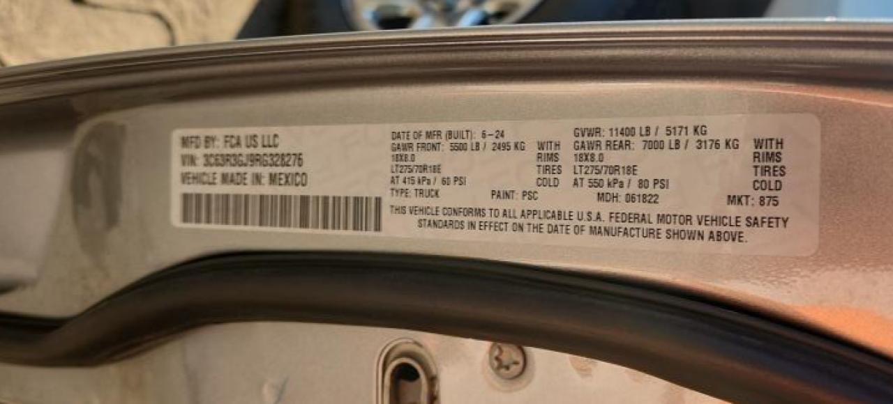 2024 Ram 3500 Tradesman VIN: 3C63R3GJ9RG328276 Lot: 83968575