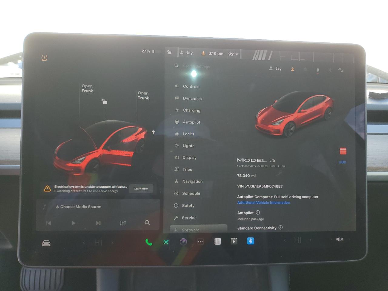 2021 Tesla Model 3 VIN: 5YJ3E1EA5MF074687 Lot: 87112975