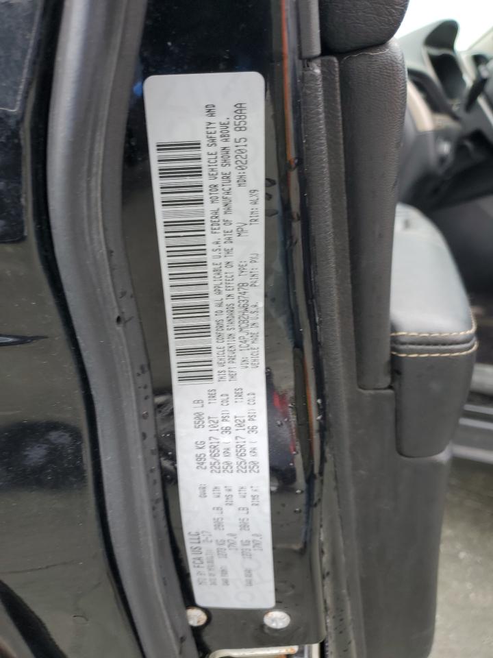 2017 Jeep Cherokee Latitude VIN: 1C4PJMCB2HW637478 Lot: 89630935