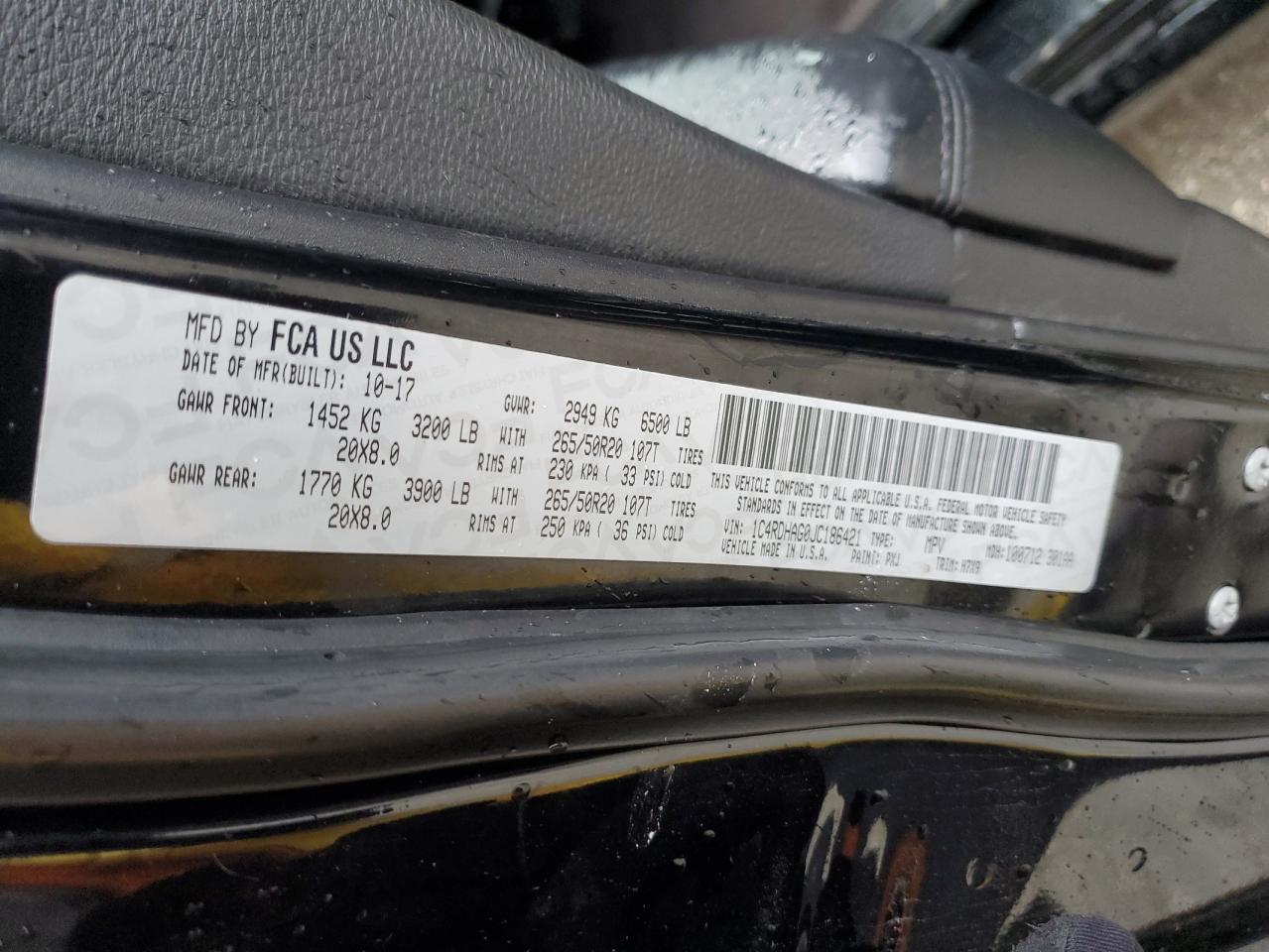 2018 Dodge Durango Sxt VIN: 1C4RDHAG0JC186421 Lot: 86660235