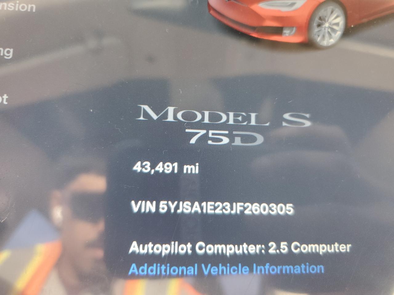 2018 Tesla Model S VIN: 5YJSA1E23JF260305 Lot: 81803115