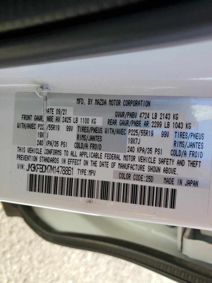 2021 Mazda Cx-5 Grand Touring VIN: JM3KFBDM7M1478861 Lot: 86083055