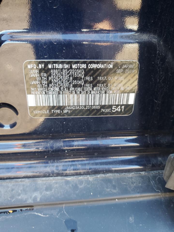 2020 Mitsubishi Outlander Se VIN: JA4AD3A30LZ010685 Lot: 82229555