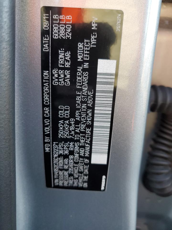 2012 Volvo Xc90 3.2 VIN: YV4952CZ6C1622371 Lot: 90782485