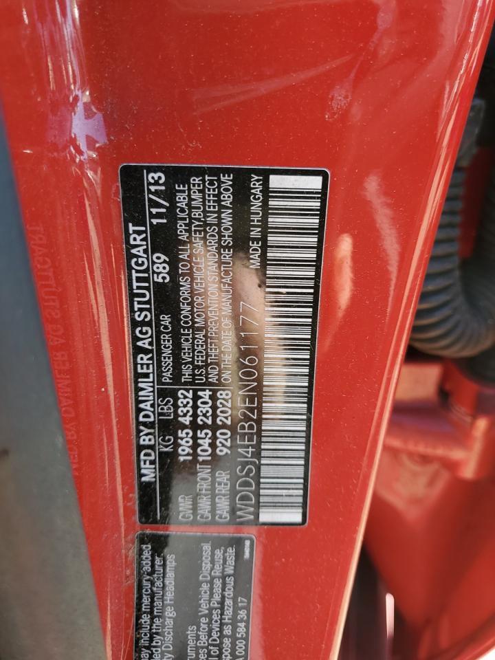 2014 Mercedes-Benz Cla 250 VIN: WDDSJ4EB2EN061177 Lot: 81526875