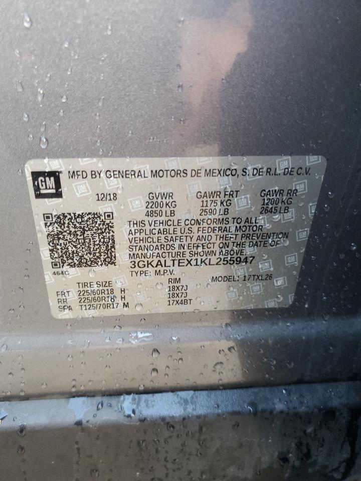 2019 GMC Terrain Sle VIN: 3GKALTEX1KL255947 Lot: 85689365