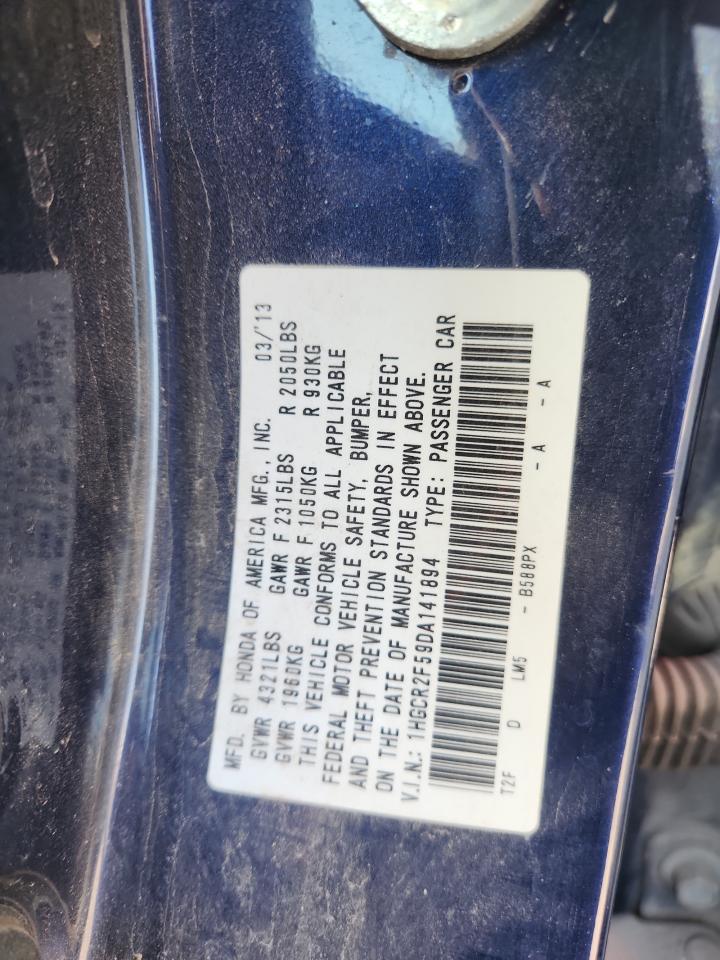 2013 Honda Accord Sport VIN: 1HGCR2F59DA141894 Lot: 85910525