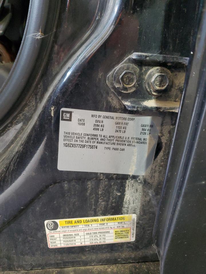 2009 Saturn Aura Xr VIN: 1G8ZX57729F175874 Lot: 82072615