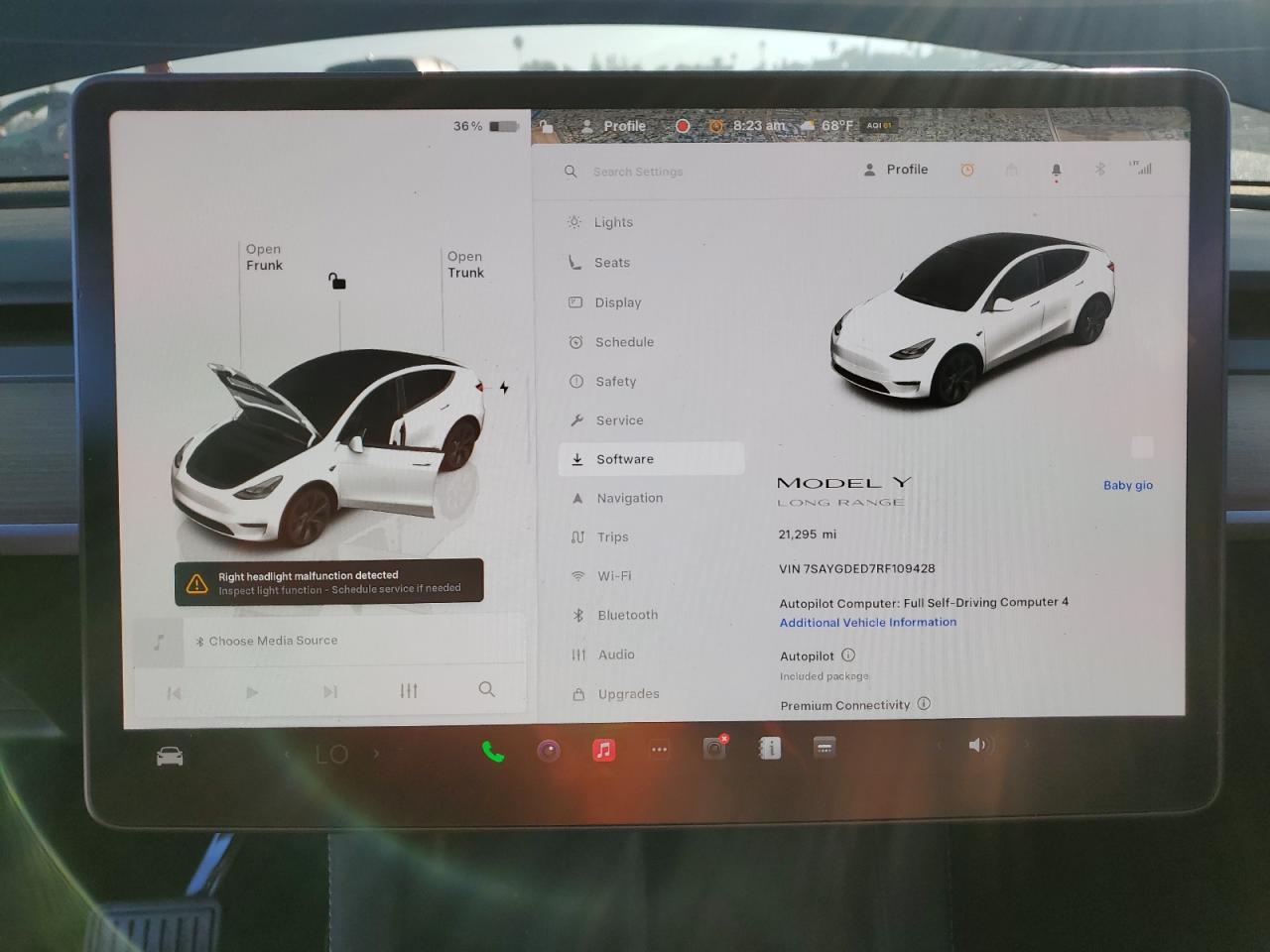 2024 Tesla Model Y VIN: 7SAYGDED7RF109428 Lot: 85563545