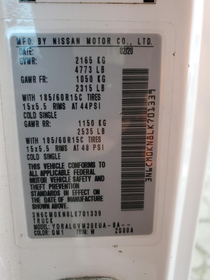 2020 Nissan Nv200 2.5S VIN: 3N6CM0KN8LK701339 Lot: 82422545