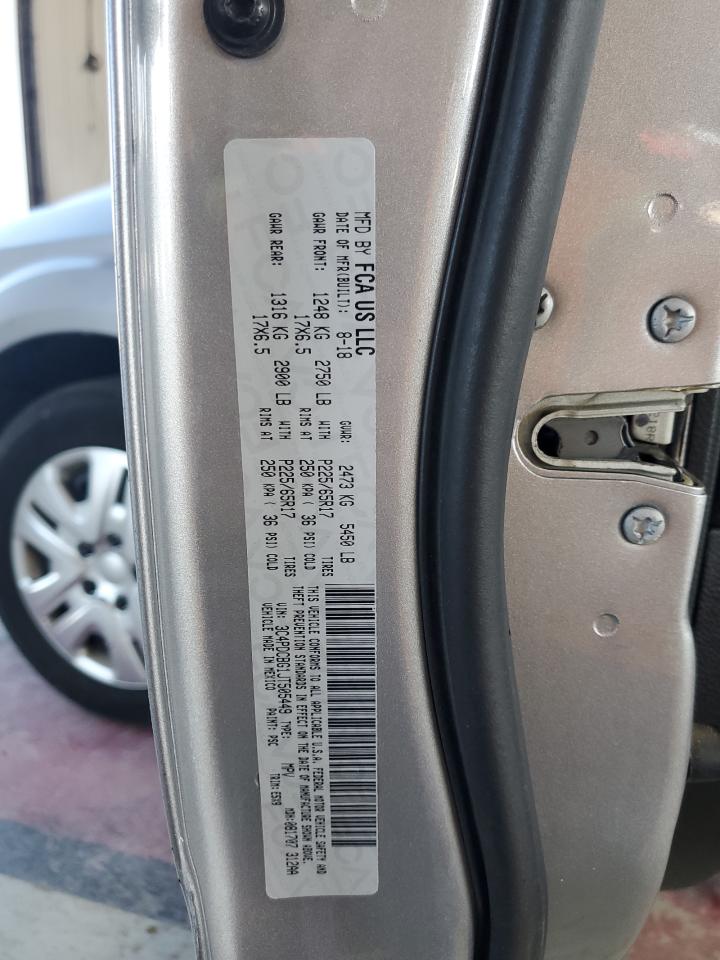 2018 Dodge Journey Sxt VIN: 3C4PDCBG1JT505449 Lot: 85292405