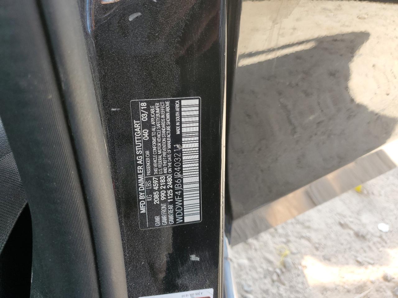 2018 Mercedes-Benz C 300 VIN: WDDWF4JB6JR403211 Lot: 87227245