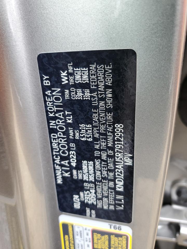 2024 Kia Soul Lx VIN: KNDJ23AU5R7912998 Lot: 82410425