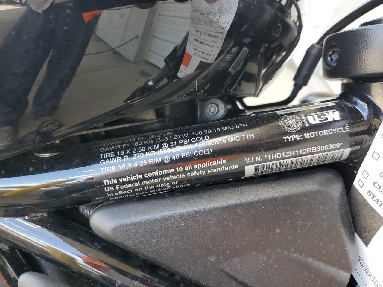 2024 Harley-Davidson Rh975 VIN: 1HD1ZH112RB306309 Lot: 85342325