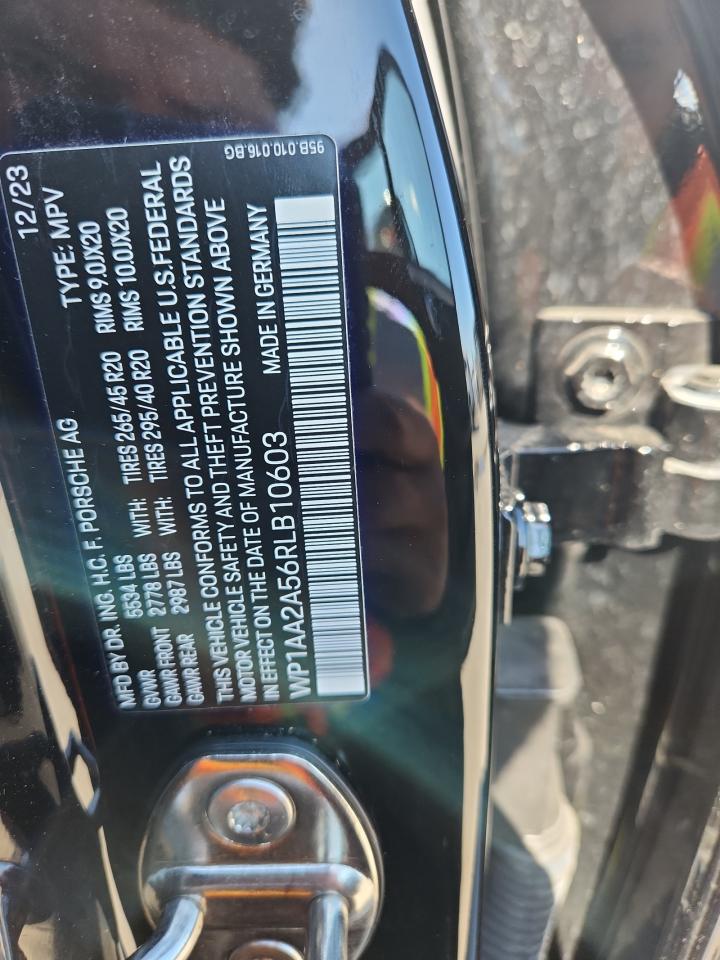 2024 Porsche Macan Base VIN: WP1AA2A56RLB10603 Lot: 87299695