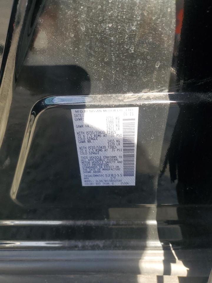 2015 Infiniti Qx60 VIN: 5N1AL0MN3FC528555 Lot: 84026245