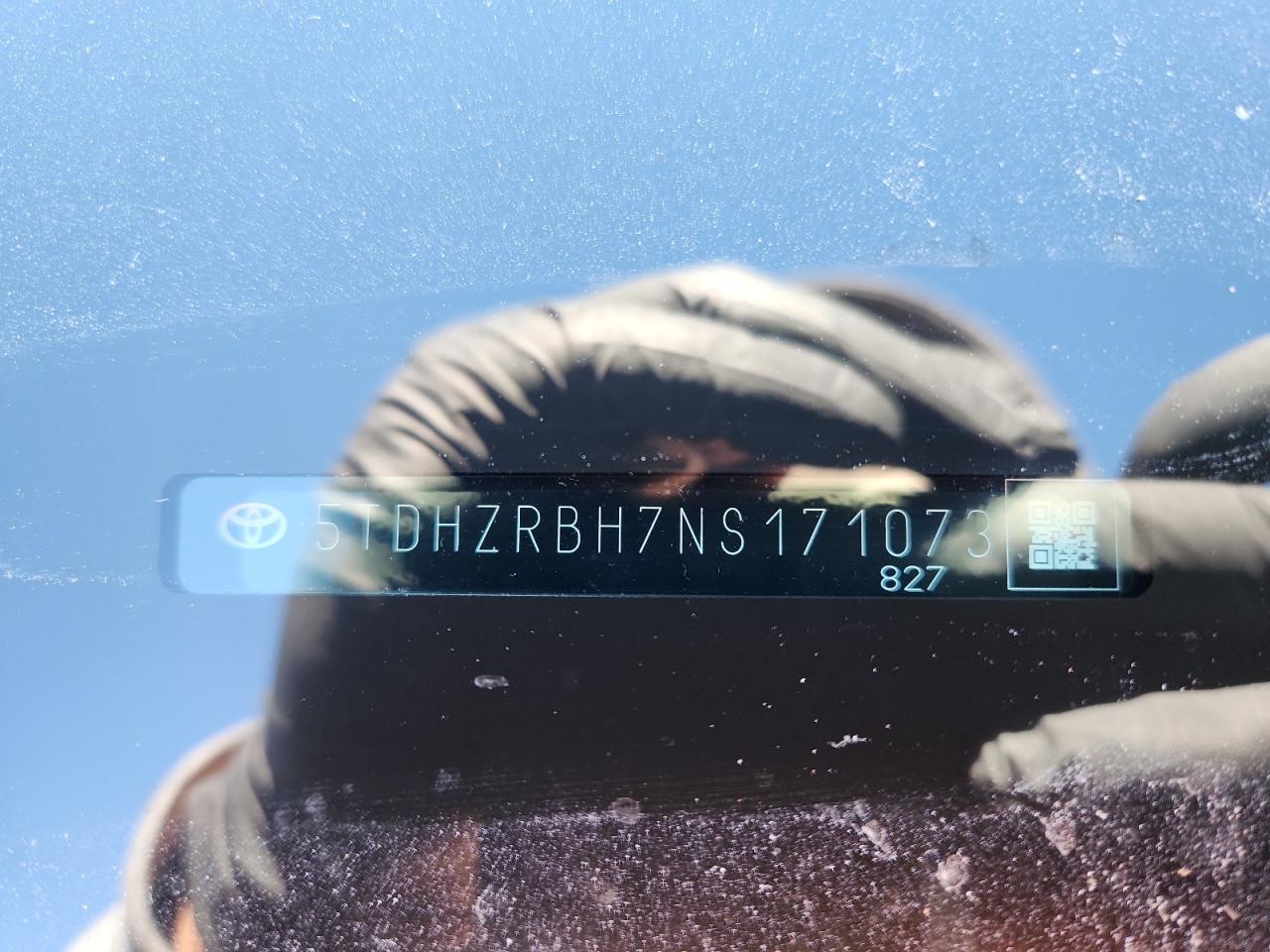 2022 Toyota Highlander Xle VIN: 5TDHZRBH7NS171073 Lot: 90434885