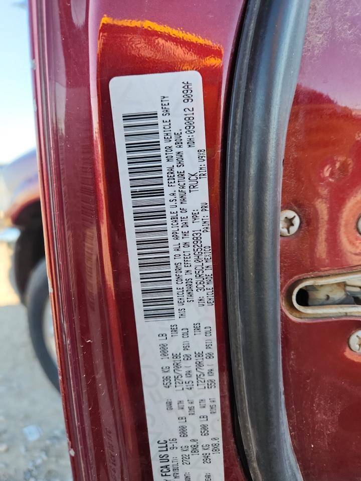 2017 Ram 2500 St VIN: 3C6UR5CL0HG529831 Lot: 90715175