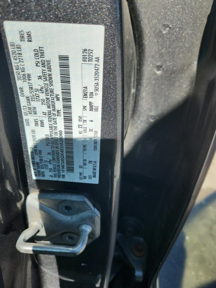 2014 Ford Escape Se VIN: 1FMCU0GX4EUA35060 Lot: 86149965