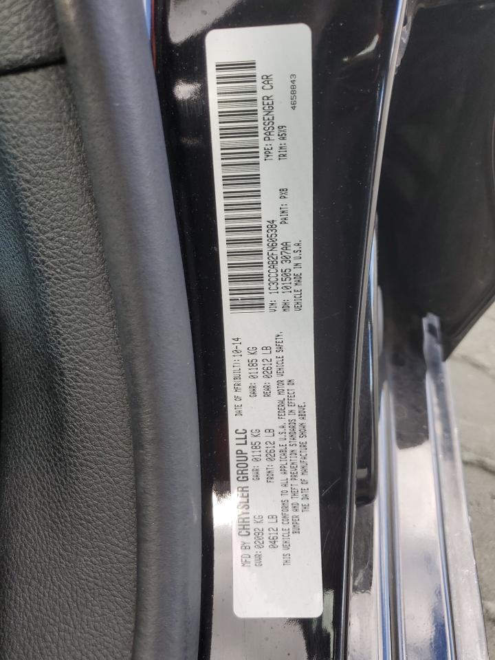 2015 Chrysler 200 Limited VIN: 1C3CCCAB2FN605384 Lot: 90590535