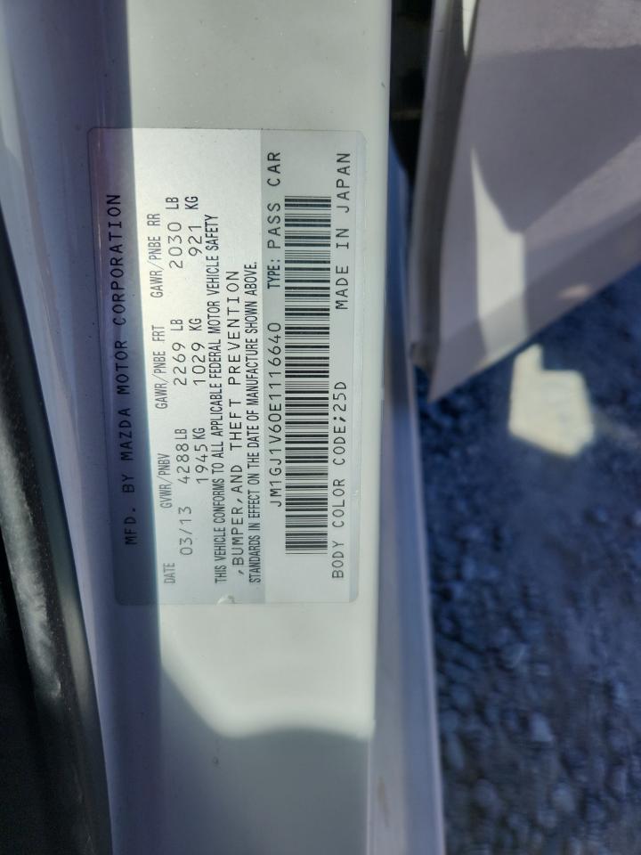 2014 Mazda 6 Touring VIN: JM1GJ1V60E1116640 Lot: 89723355