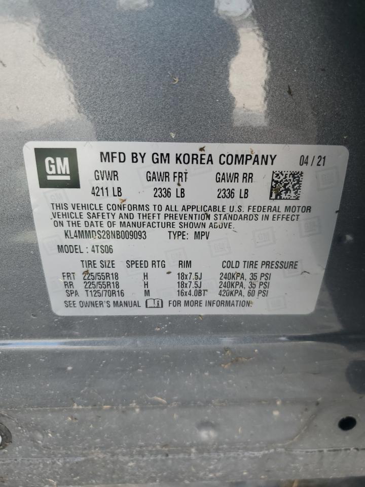 2022 Buick Encore Gx Select VIN: KL4MMDS28NB009093 Lot: 84583335