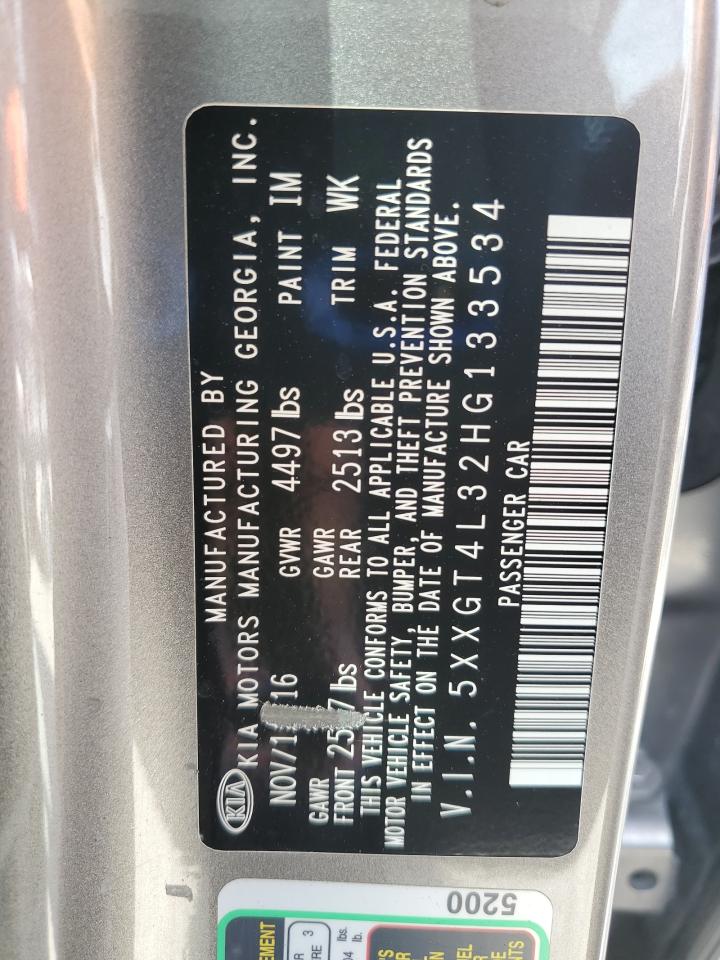 2017 Kia Optima Lx VIN: 5XXGT4L32HG133534 Lot: 85365535