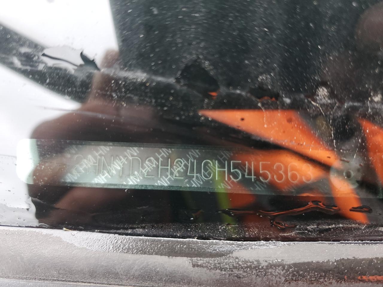 2012 Acura Mdx VIN: 2HNYD2H24CH545363 Lot: 87384485