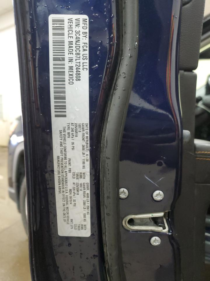 2020 Jeep Compass Limited VIN: 3C4NJDCB7LT244808 Lot: 85547355