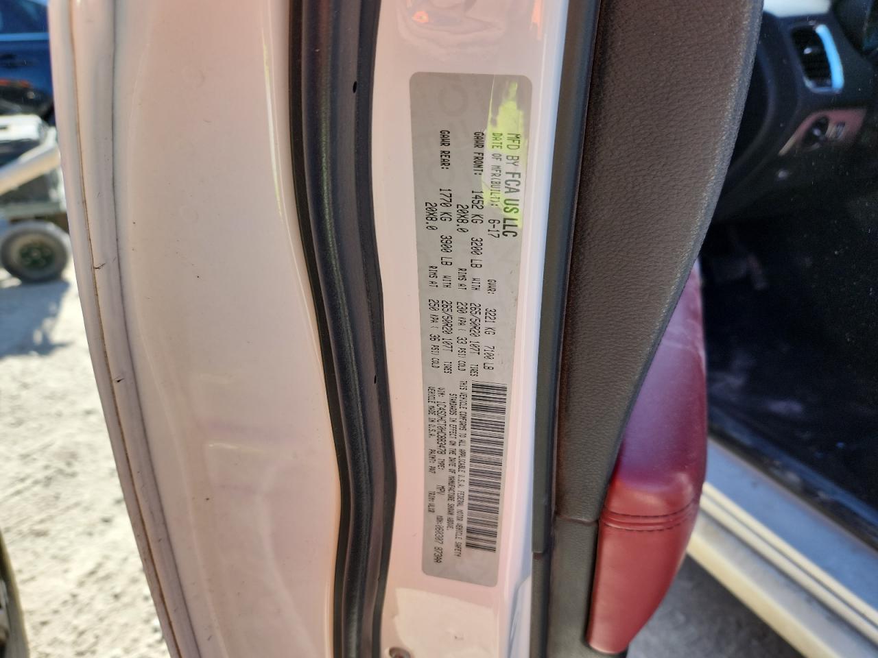 2017 Dodge Durango R/T VIN: 1C4SDHCT0HC883478 Lot: 82596565