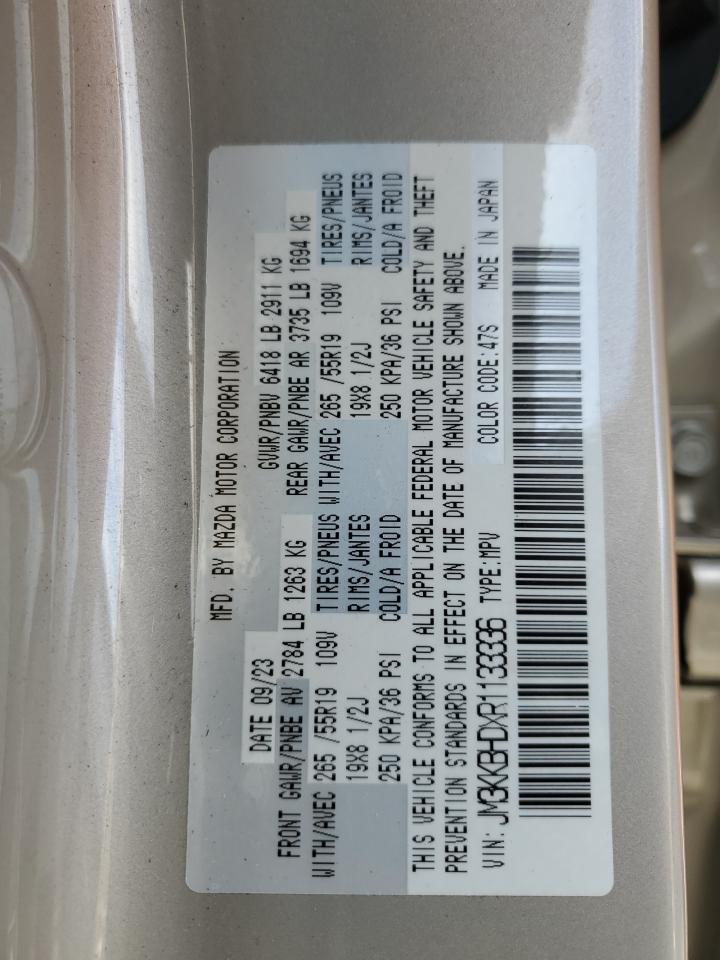 2024 Mazda Cx-90 Preferred VIN: JM3KKBHDXR1133336 Lot: 81926335