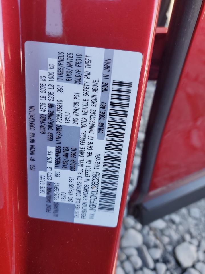 2020 Mazda Cx-5 Grand Touring VIN: JM3KFADM0L0860289 Lot: 84976445