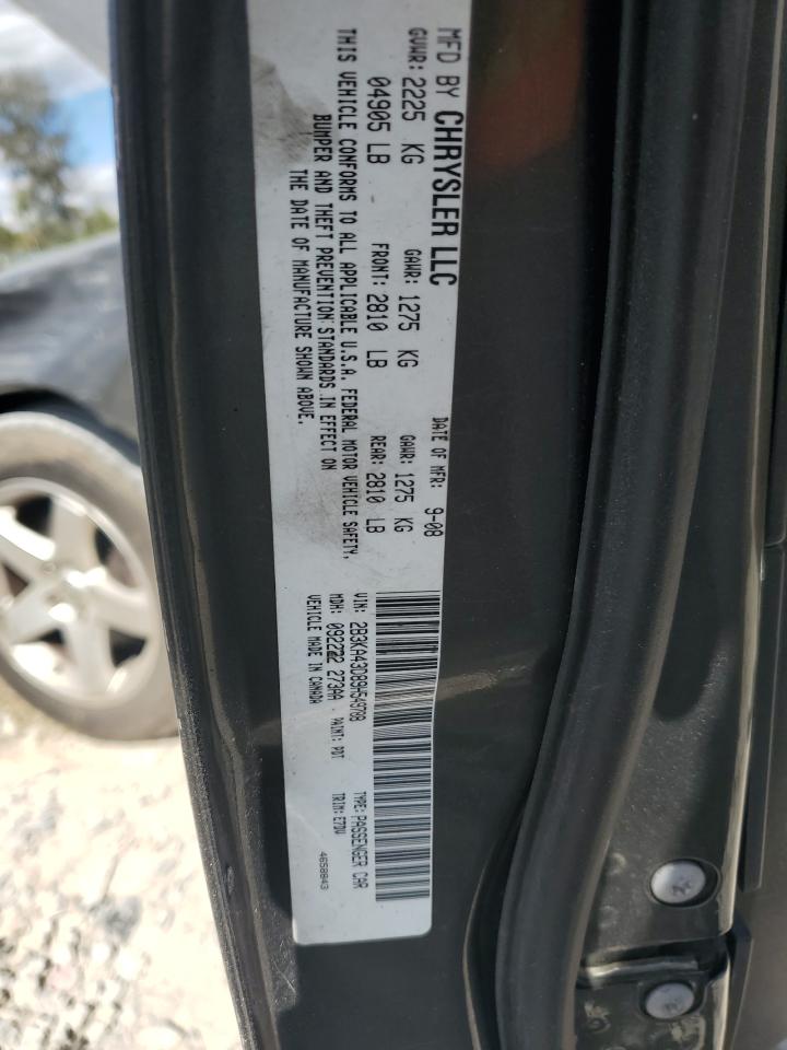 2009 Dodge Charger VIN: 2B3KA43D89H549788 Lot: 86319435