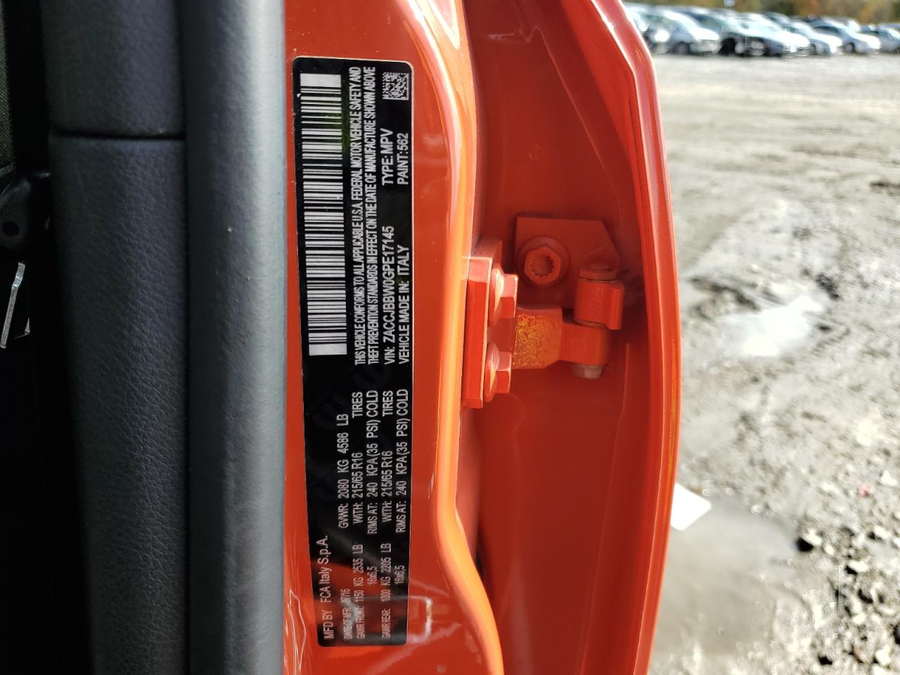 2016 Jeep Renegade Latitude VIN: ZACCJBBW0GPE17145 Lot: 86516525