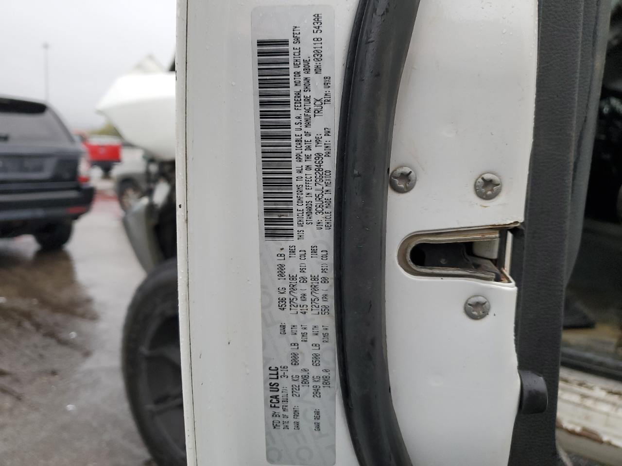 2016 Ram 2500 Slt VIN: 3C6UR5JL7GG284690 Lot: 90097675