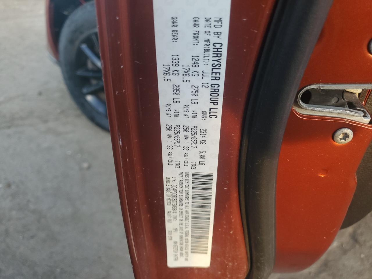 2013 Dodge Journey Sxt VIN: 3C4PDCBG5DT503644 Lot: 85166635