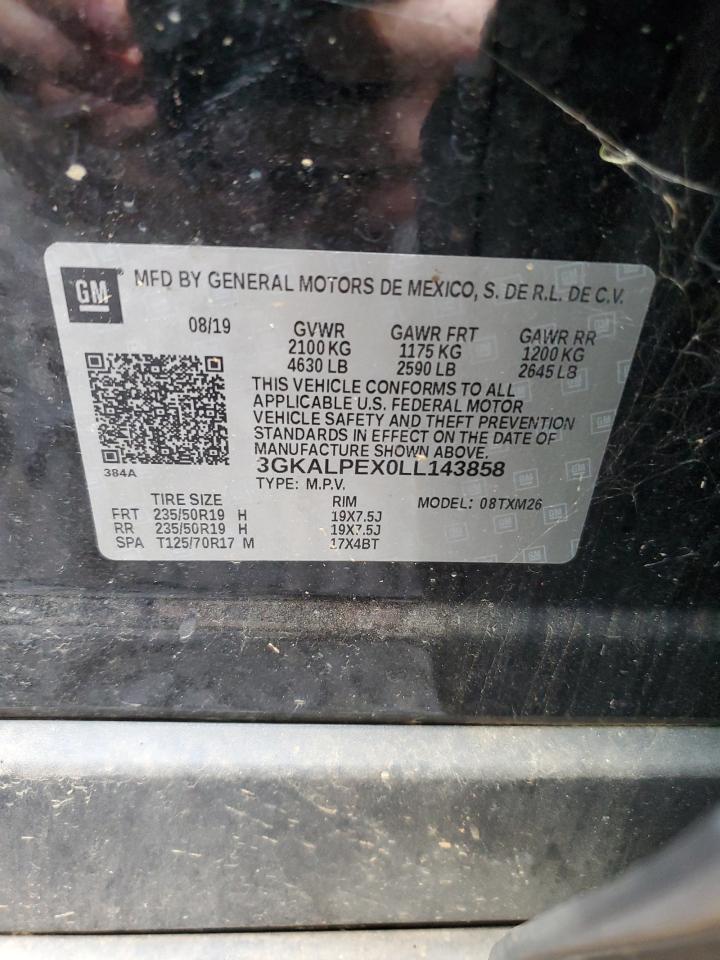 2020 GMC Terrain Slt VIN: 3GKALPEX0LL143858 Lot: 90431715