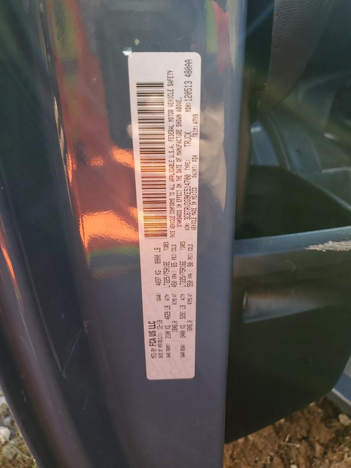 2019 Ram Promaster 2500 2500 High VIN: 3C6TRVDG9KE514700 Lot: 86254695