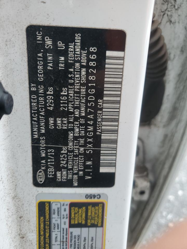 2013 Kia Optima Lx VIN: 5XXGM4A75DG182868 Lot: 82681835